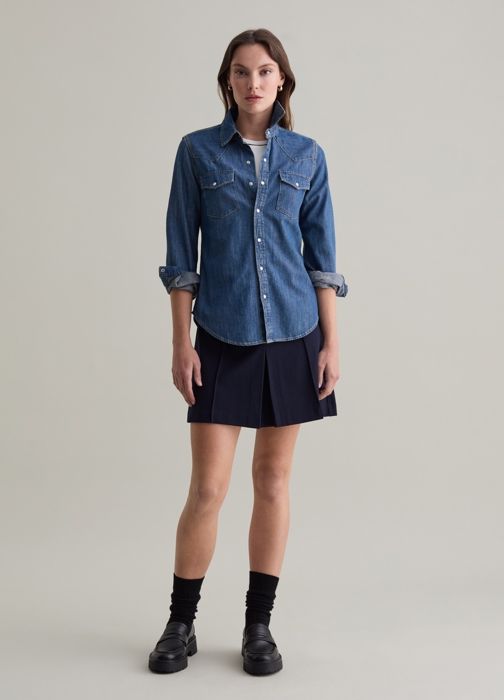 Chemise western en denim - Denim