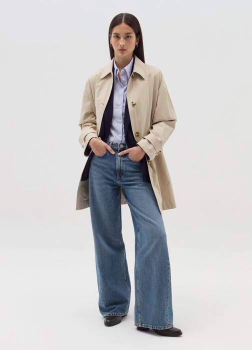 Trench long avec poches - Light Beige