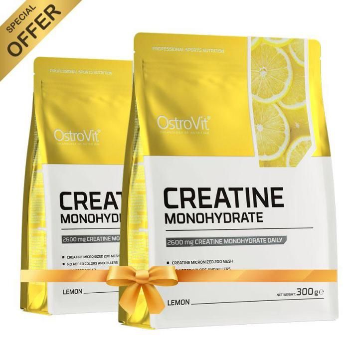2 X Creatine Monohydrate 100 Servings Micronized 300 g Citron