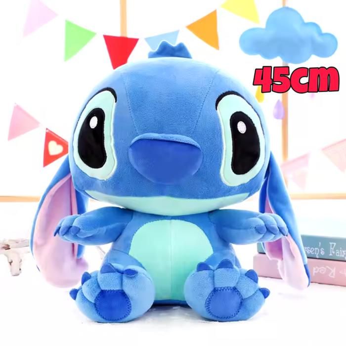 Nounours Stitch Peluche 45 CM - Bleu