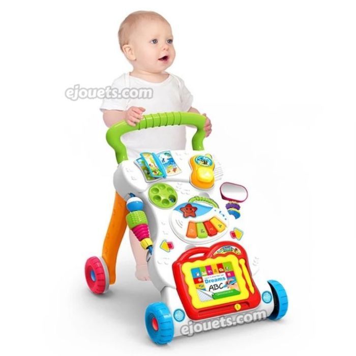 Trotteur multifonction pour bébé avec musique et lumières