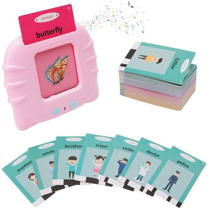 Cartes Flash parlantes : jouet éducatif pour l'orthophonie