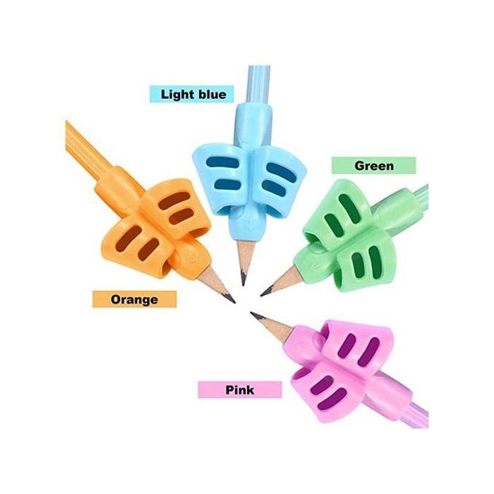 Lot de 5 aides à la posture d'écriture pour enfants en silicone