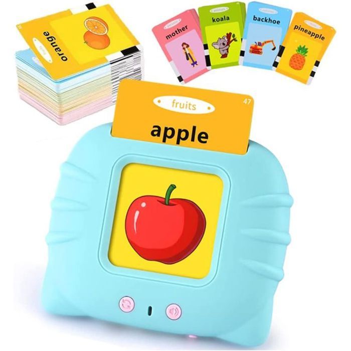Cartes Flash Parlantes – Jouet Éducatif d’Apprentissage des Mots – 224 Mots avec Prononciation Américaine Standard