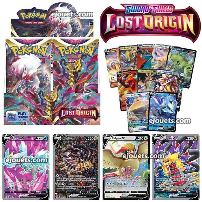 Boîte de boosters Pokémon TCG : Sword & Shield - Lost Origin (1, 4, 36 packs)