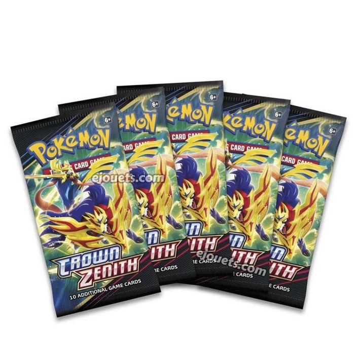 Pokémon TCG : Crown Zenith Booster Packs x5 : découvrez la beauté de la Galerie Galarienne
