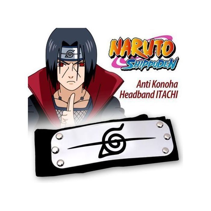 Bandeau naruto shippuden - village de konoha - cosplay ninja