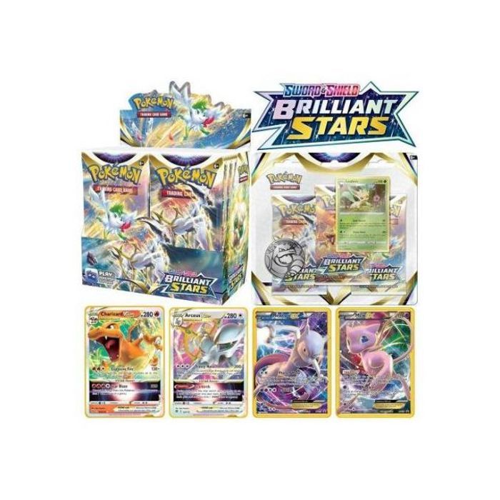 Pokemon tcg: sw0rd & shield-brilliant stars booster display box