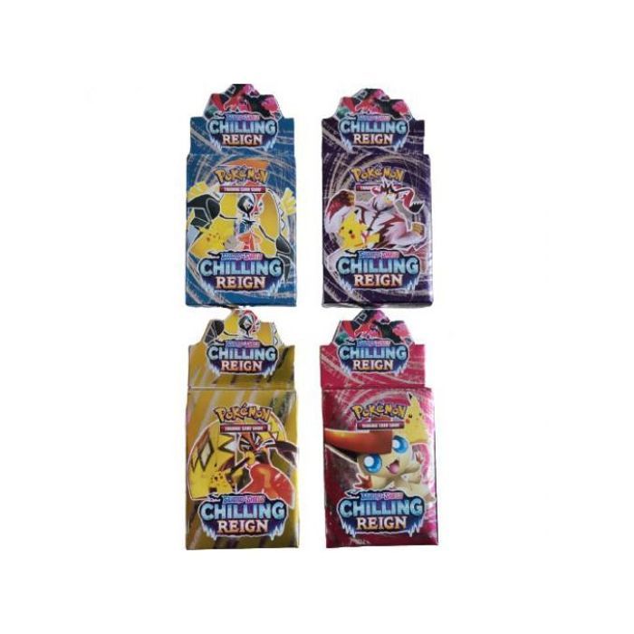 Booster pokemon blister chilling reign - jeu de cartes à collectionner 124 pcs-cs