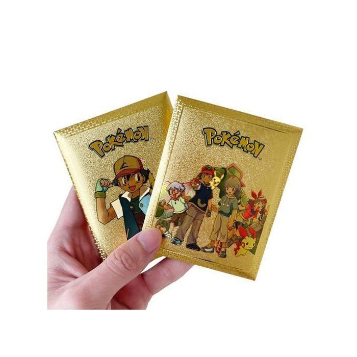 Pokémon, pack de 10 cartes dorée pokémon /gold first edition
