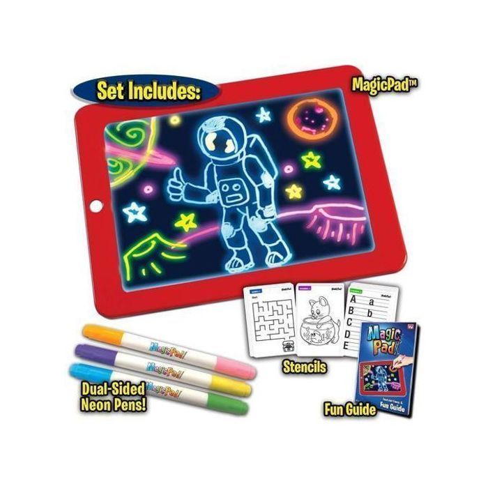 Magic pad - ardoise magique des dessins lumineux -vivid toys-