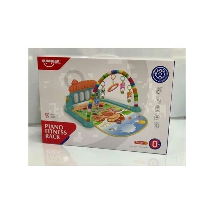 Tapis d'éveil jeux bébé piano pied musique 3 en 1