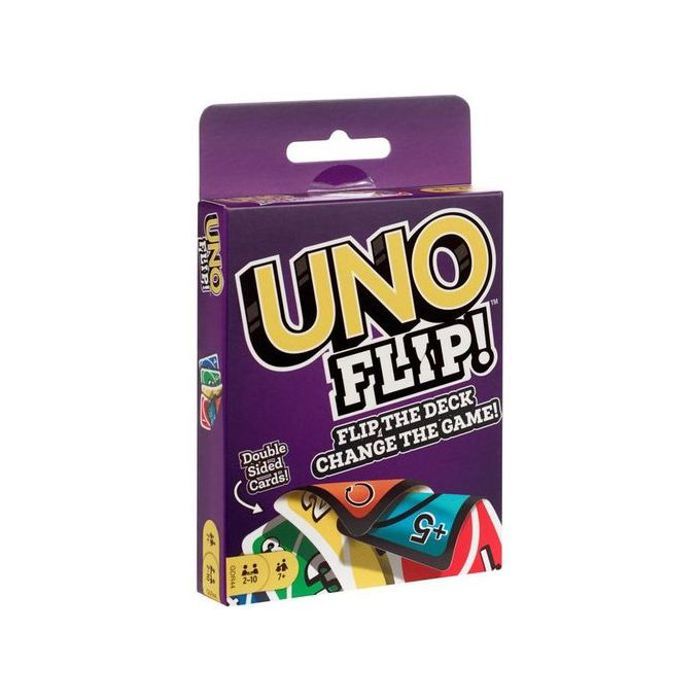 Jeu de Cartes UNO Flip - Jeu de Société Famille et Amis - Version Double Face (Flip Side)