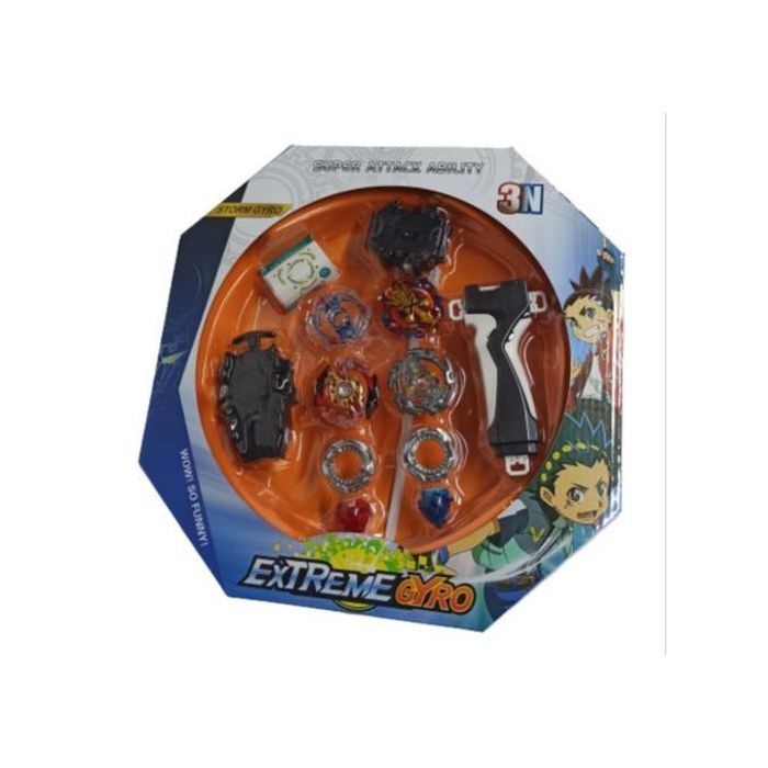 Nouveau boîte beyblade 2 toupies + 4 beyblade extreme gyro pour enfants