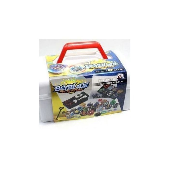 Malette 12 pièces beyblades burst evolution metal + 3 lanceurs gyro battling