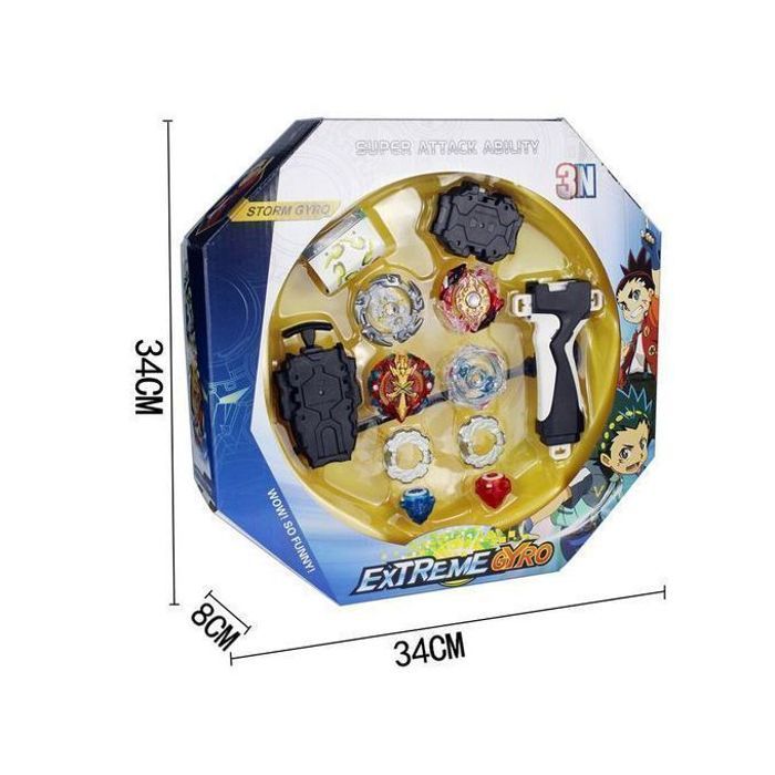 Beyblade toupies burst avec cercles métalliques (couleurs aléatoires)
