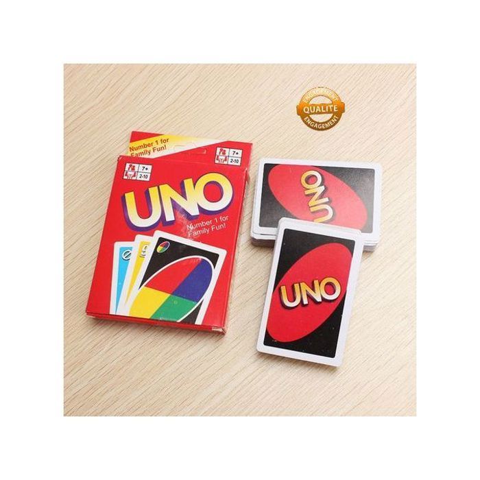 Jeu de Cartes UNO Classique – Édition Familiale Incontournable – 108 Cartes