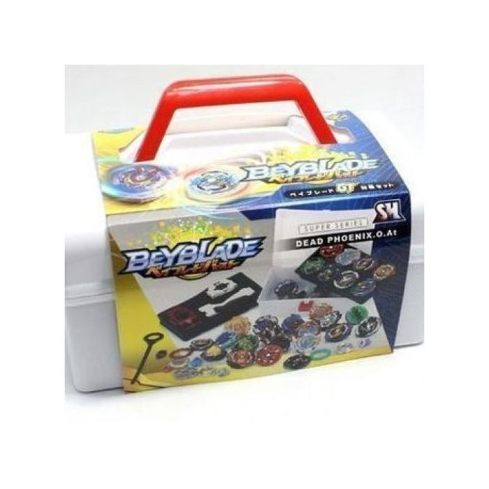 Ensemble de toupies Beyblade - Beyblade - Burst Evolution Metal Fusion - 12 pièces - 3 lanceurs - Multicolore