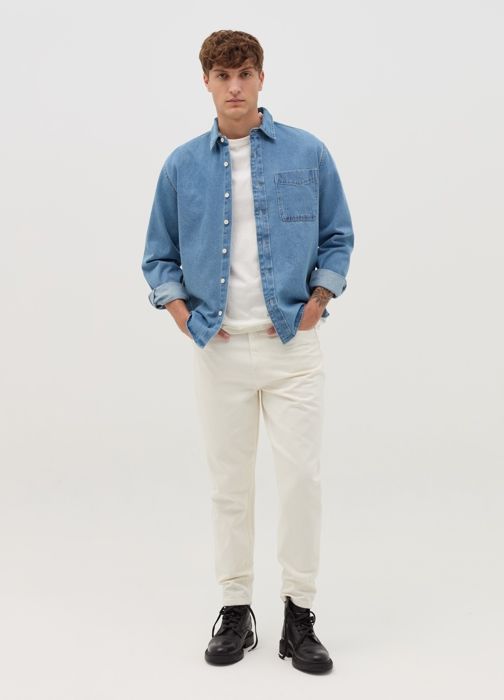 Chemise en jean avec poche - Medium Wash