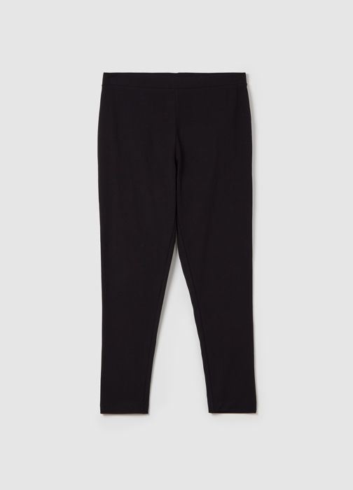Legging galbé en coton stretch - Black