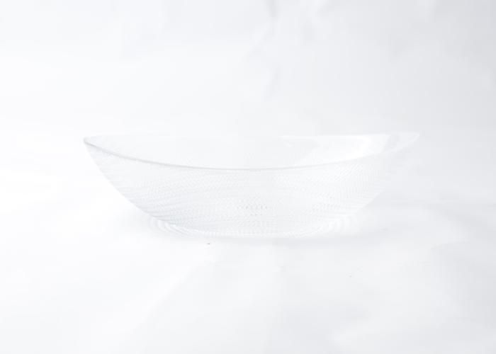 Ravier en verre gravé ARDACAM 21 cm – Forme rectangulaire/ovale élégante