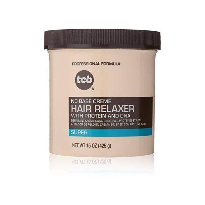 Crème défrisante TCB Super sans base (425g) - Pour cheveux bouclés, crépus et ondulés
