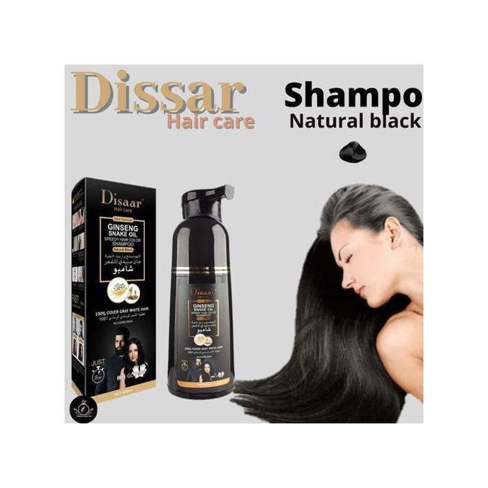 Shampoing colorant cheveux noir Disaar à l'huile d'argan - 400ml