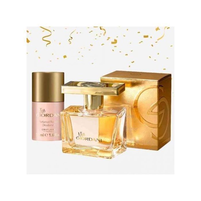 Pack Cadeau Miss Giordani Pour Elle : Eau de Parfum et déodorant à bille pour un parfum délicat et féminin.