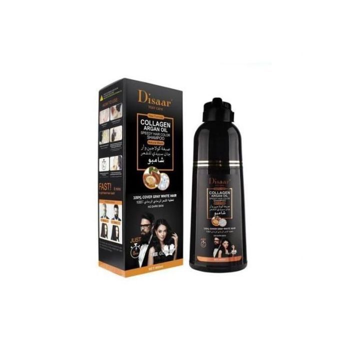 Shampoing & Teinture Capillaire Disaar - Collagène & Huile d'Argan - 400ml