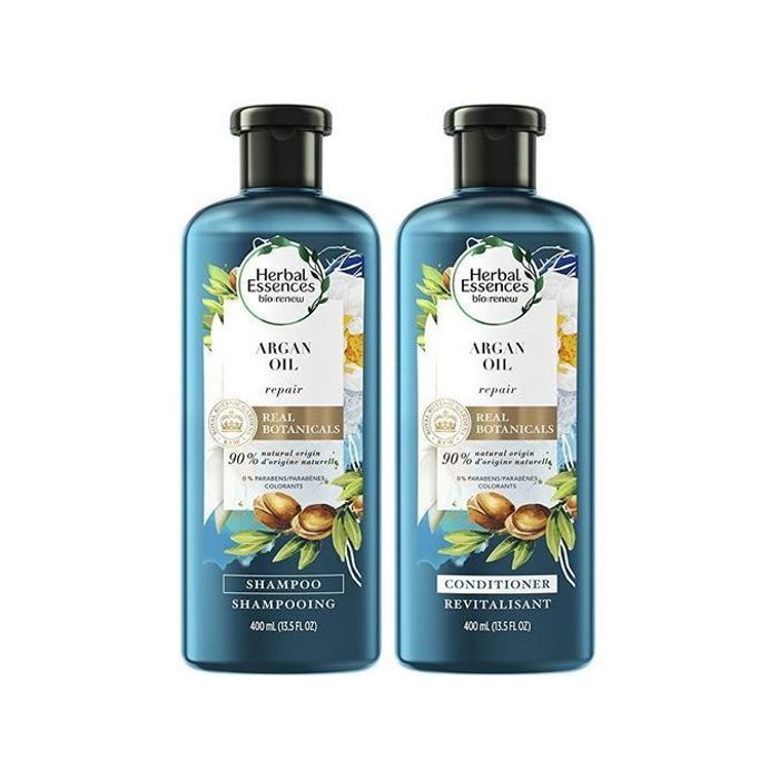 Pack shampoing et après-shampoing Herbal Essences à l'huile d'argan bio - 400ml