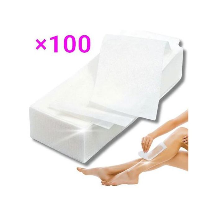 Bande de cire pour épilation professionnelle (100 pièces)