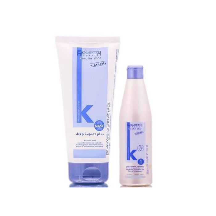 Kit Salerm - Shampoing & Masque Après Kératine & Protéine - 500ml & 200ml