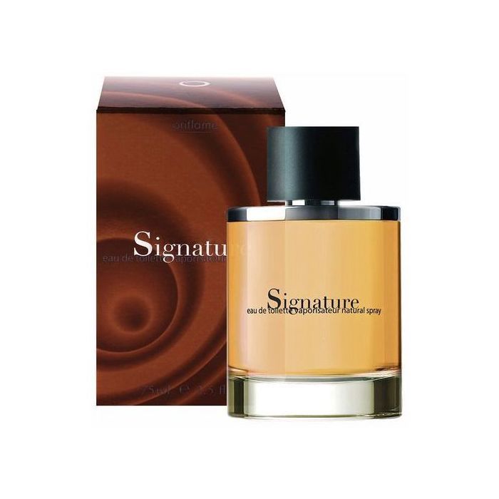 Eau de Toilette Signature Oriflame - 75ml - Pour les Hommes - Un parfum viril au oud, pour l'élégance et l'originalité.