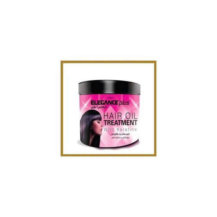 Masque à la Kératine Elegance Hair Oil Treatment - 875ml - Soin hydratant et réparateur pour des cheveux doux et brillants.