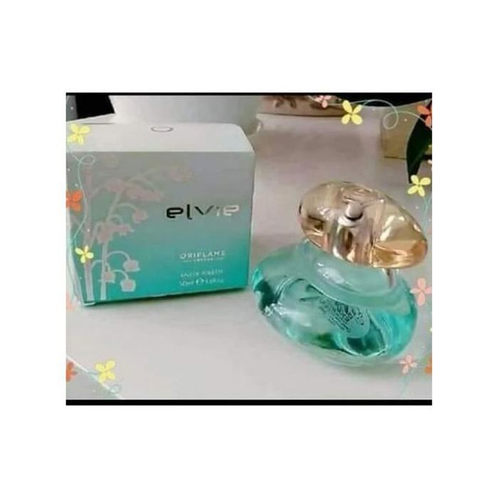Eau de toilette Elvie Oriflame pour femme, 50ml, un parfum floral blanc