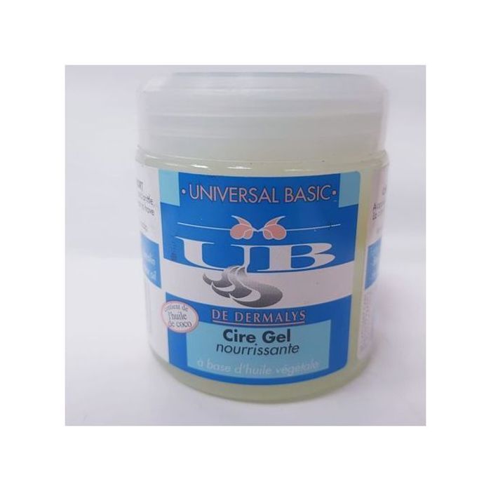 Cire Gel Nourrissante UB - à Base d'Huile Végétale - 100g - Pour cheveux fragiles, lisse les cheveux, répare et rééquilibre.