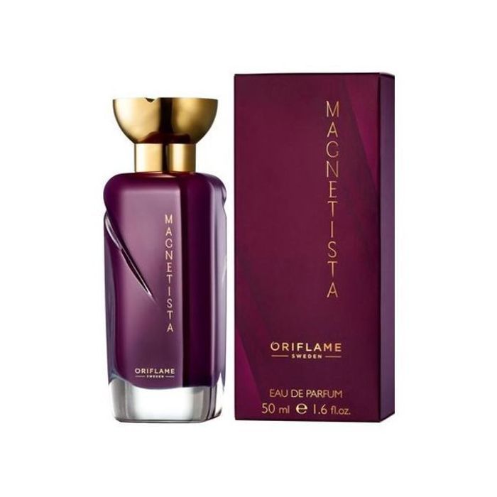 Eau de parfum Oriflame Magnetista pour Elle 50 ml : un parfum fruité et sucré pour une humeur joyeuse.