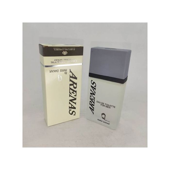 Eau de Toilette Arenas EDT - 100ml - Un parfum frais et audacieux pour les hommes modernes, avec des notes fruitées et boisées.