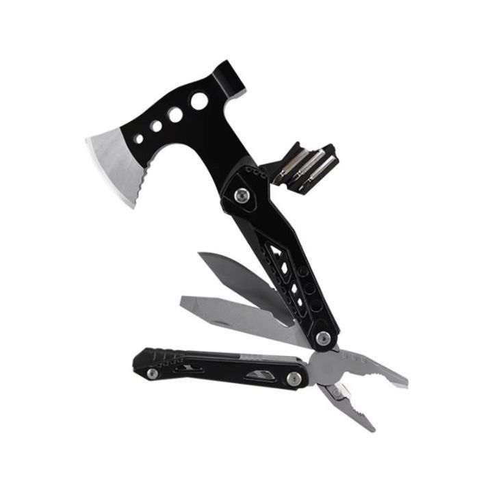 Hache multifonction - L'outil ultime - Portable - Robuste - Idéale pour le camping - Découpe facile