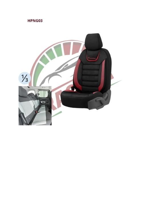 Housse Premium Noir et Grenat Siege Amére Sé paré 1 3