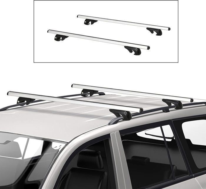 Barres de Toit de Voiture transversales avec cié Standard - 1,35m