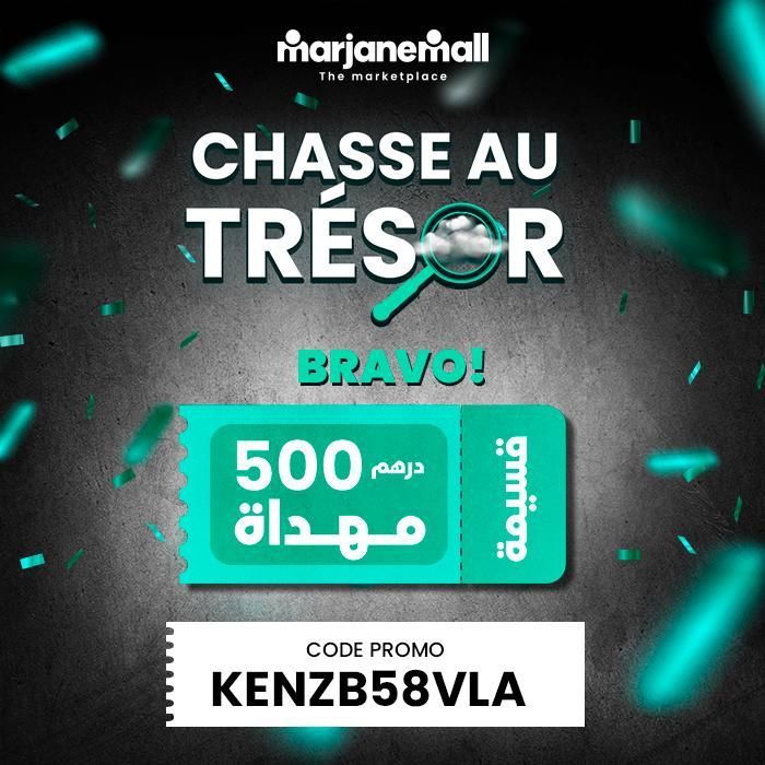 Bravo! Vous avez gagné un coupon de 500 Dhs
