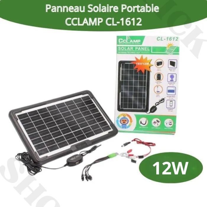 Panneau Solaire Portable CL-1612 Solar Panel With Kickstand 12W16V