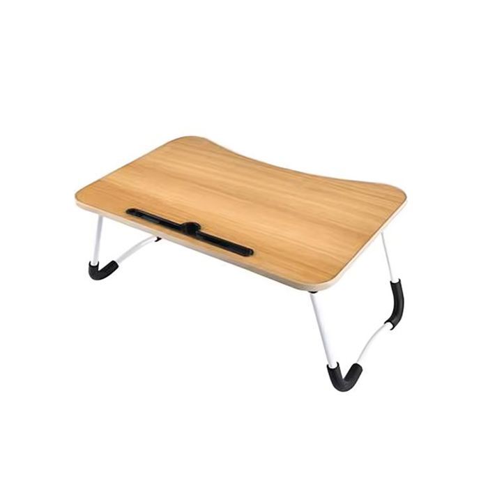 Table de Lit Portable et pliable pour ordinateur portable Beige