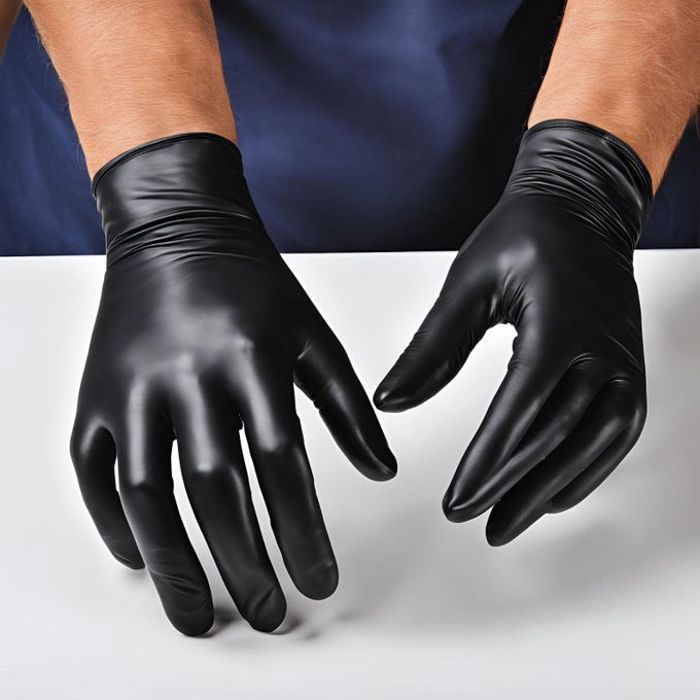 Gants Nitrile Noir Premium Taille L - Protection Supérieure et Confort Optimal  - Boîte de 100 Unités