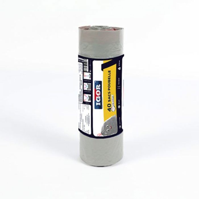 Pack de Sac poubelle à ordures avec Fermeture Automatique 30 Litres