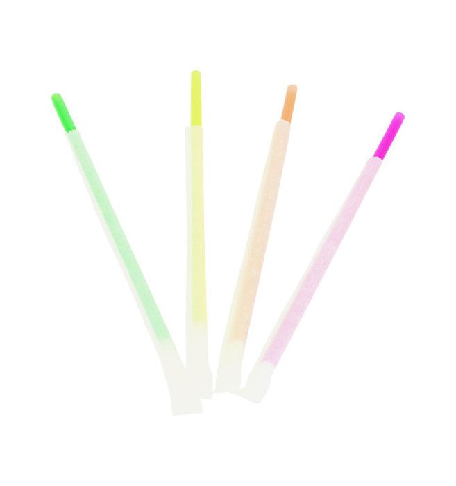 Pack de 500 Pailles flexibles noires en plastique PS Ø 6mm