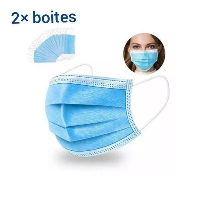 Pack paromo 100 Masques - Bavettes 3 Plis Premium – Protection et Confort au Quotidien