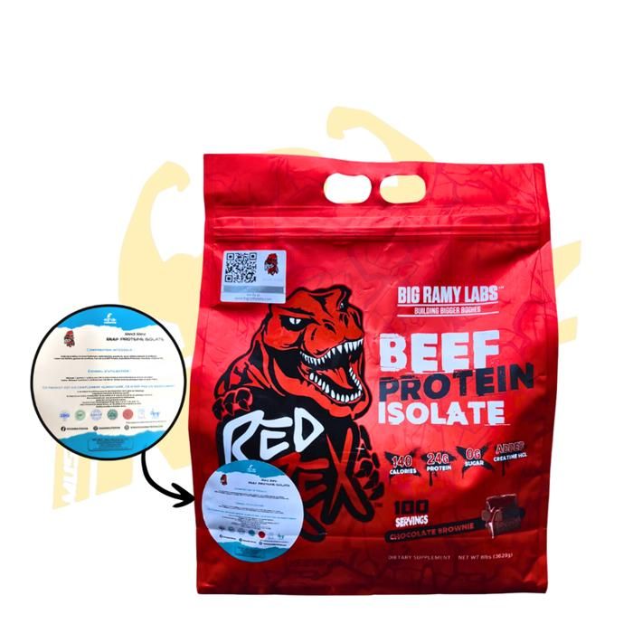 BIG RAMY LABS – Beef Protein Isolate – Saveur Chocolat Brownie - 3629g 