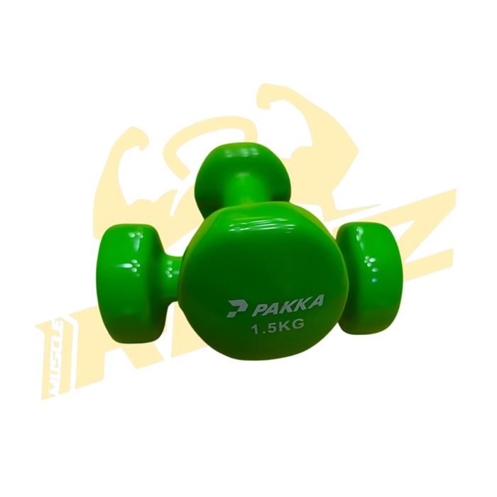 HALTERES PVC 1,5KG -VERT
